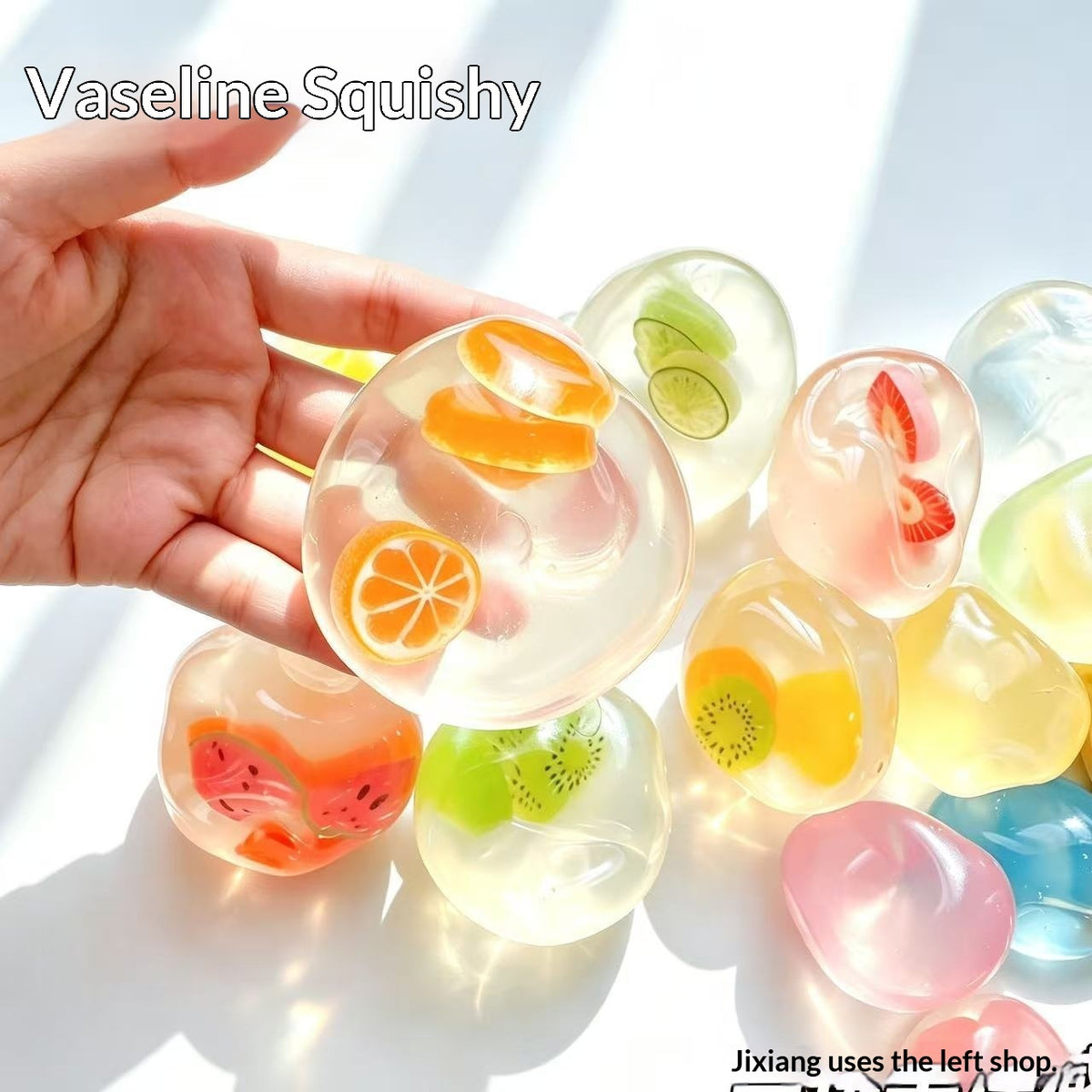 Fruit Jelly Gel Squishy – Soft Petroleum Jelly Texture Stress Relief Toy