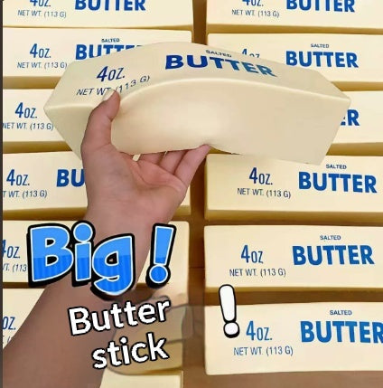 Giant Butter Stick Squishy – 24cm Slow Rising Stress Relief Toy