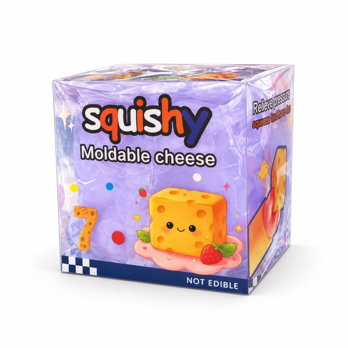 Moldable Cheese Squishy – Shape & Squeeze Stress Relief Toy