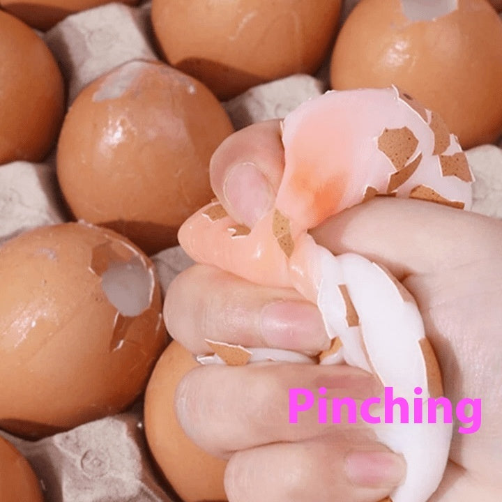 Egg Squishy – Realistic Egg & Quail Egg Squeeze Stress Relief Toy