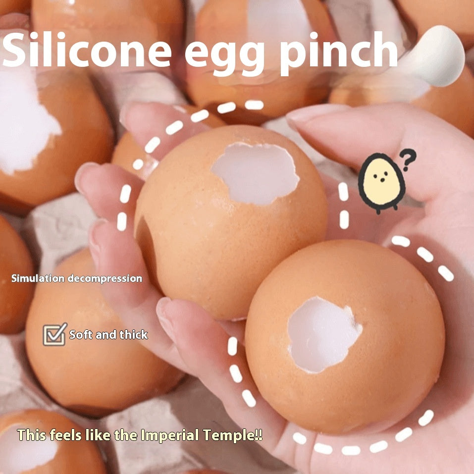 Egg Squishy – Realistic Egg & Quail Egg Squeeze Stress Relief Toy