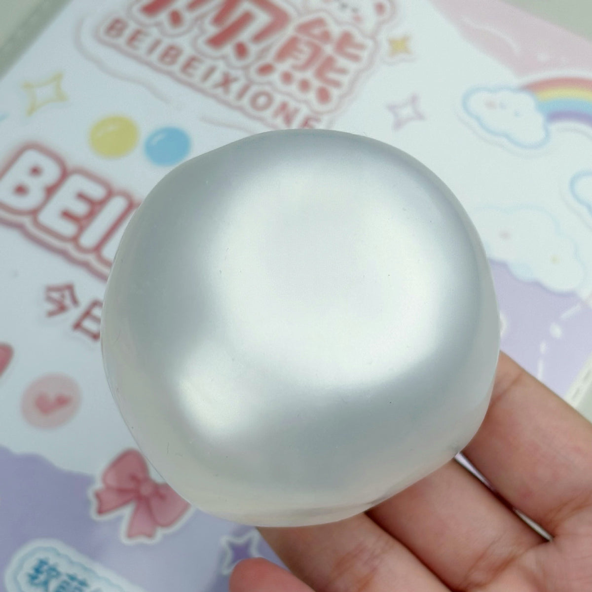 Pearl Mochi Ball Squishy – Shimmery Soft Squeeze Stress Relief Toy