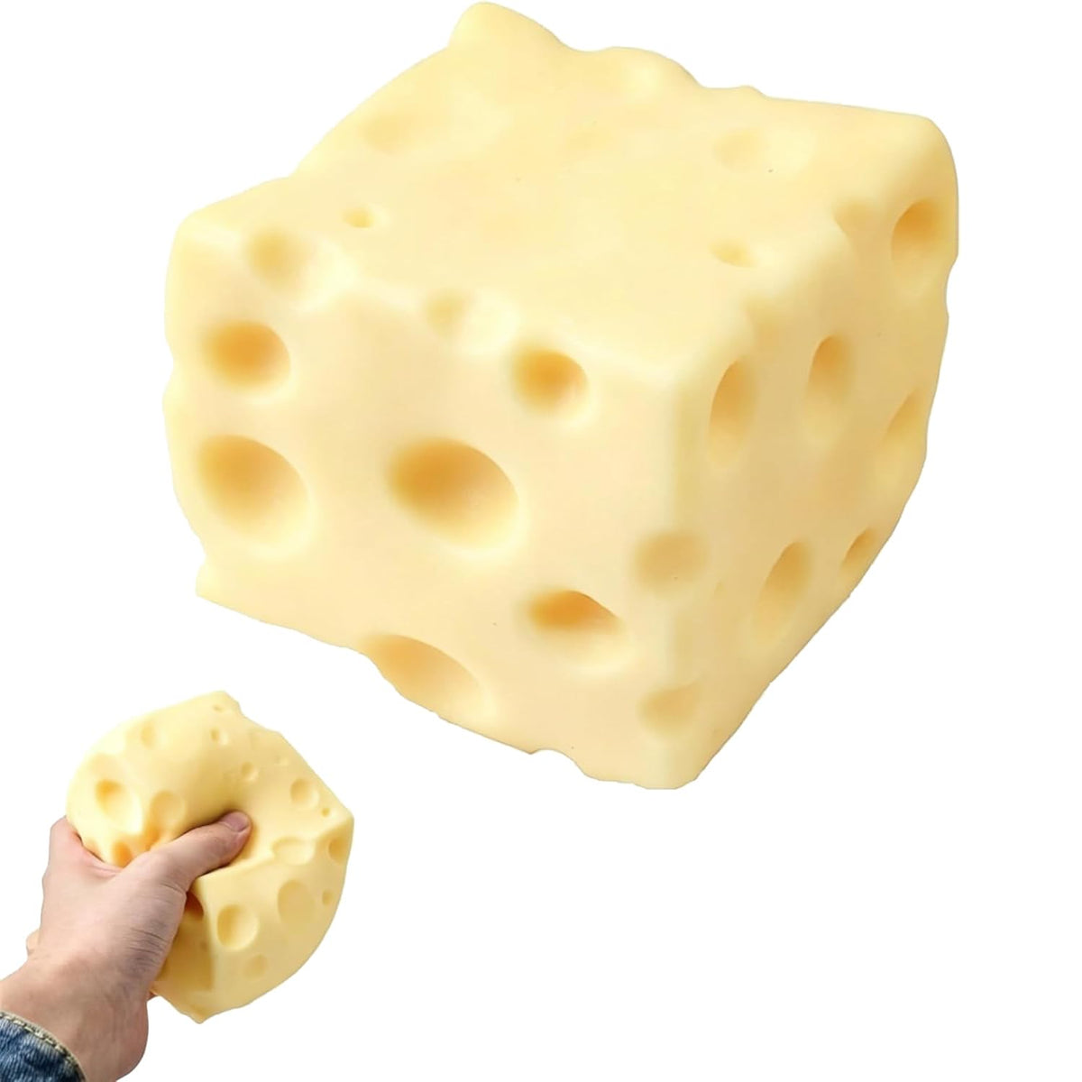 Moldable Cheese Squishy – Shape & Squeeze Stress Relief Toy