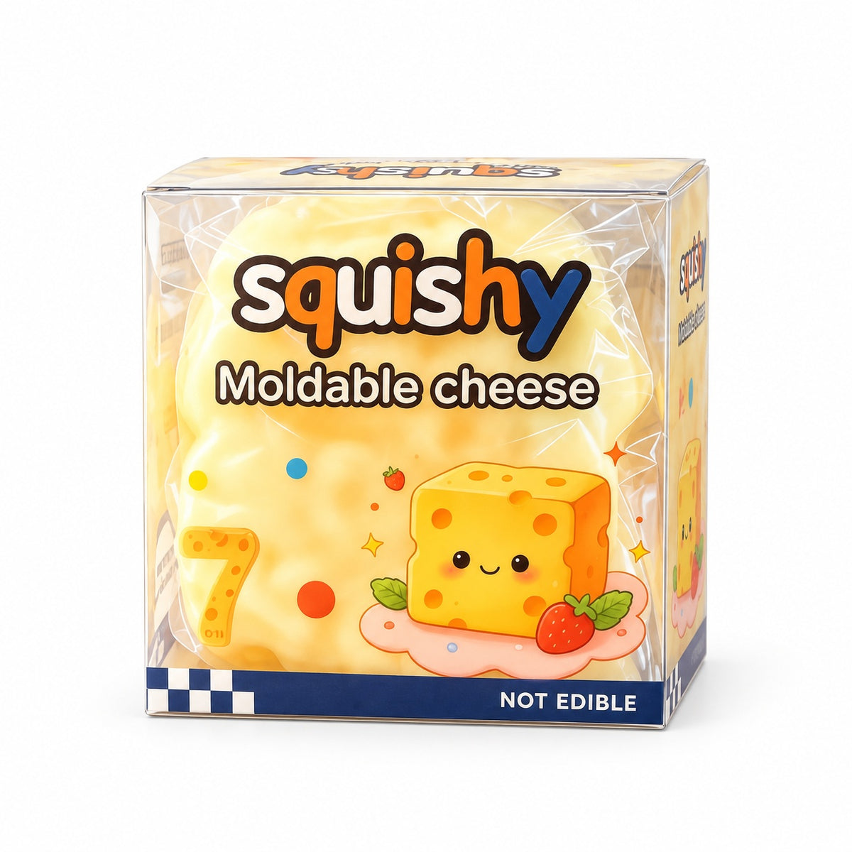 Moldable Cheese Squishy – Shape & Squeeze Stress Relief Toy