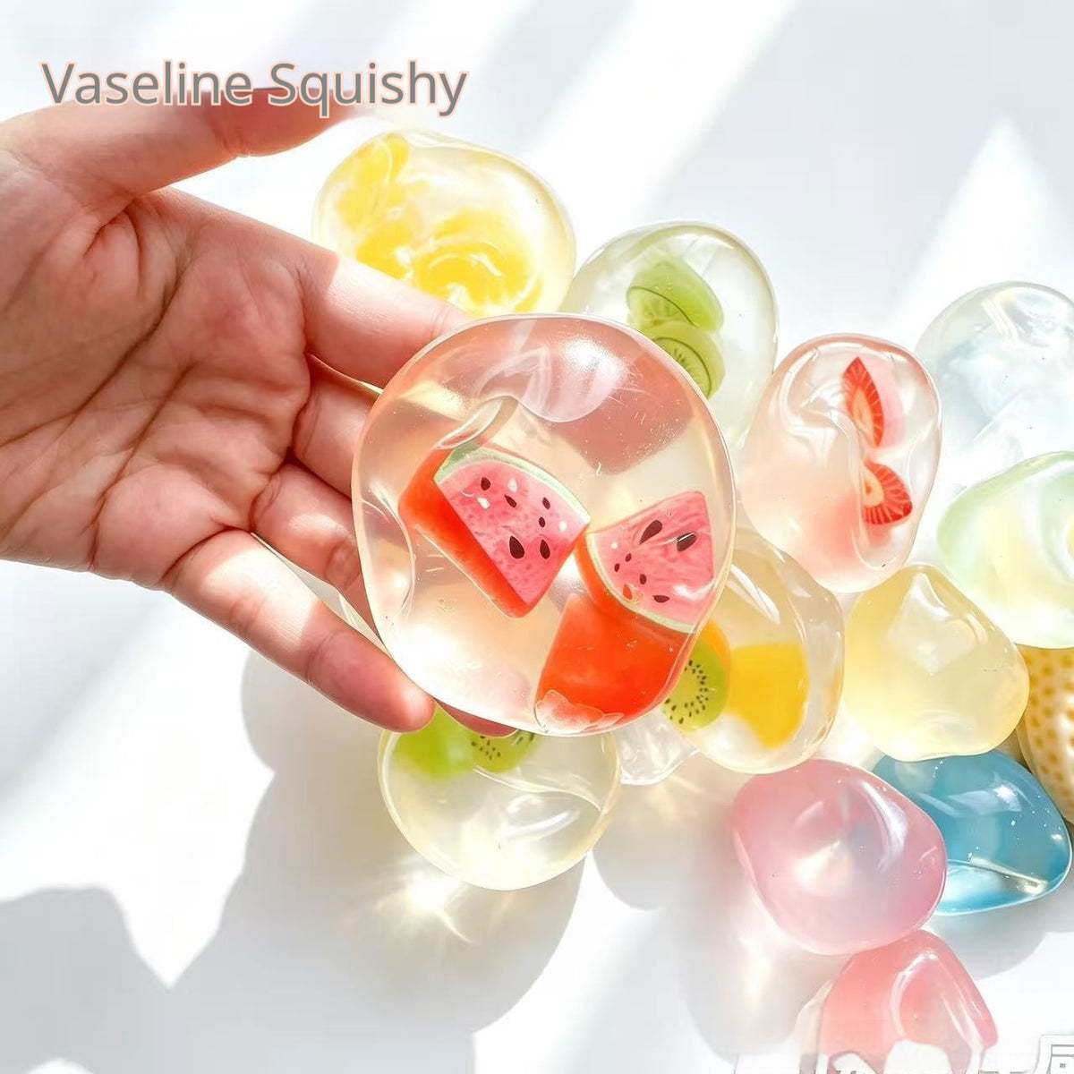 Fruit Jelly Gel Squishy – Soft Petroleum Jelly Texture Stress Relief Toy