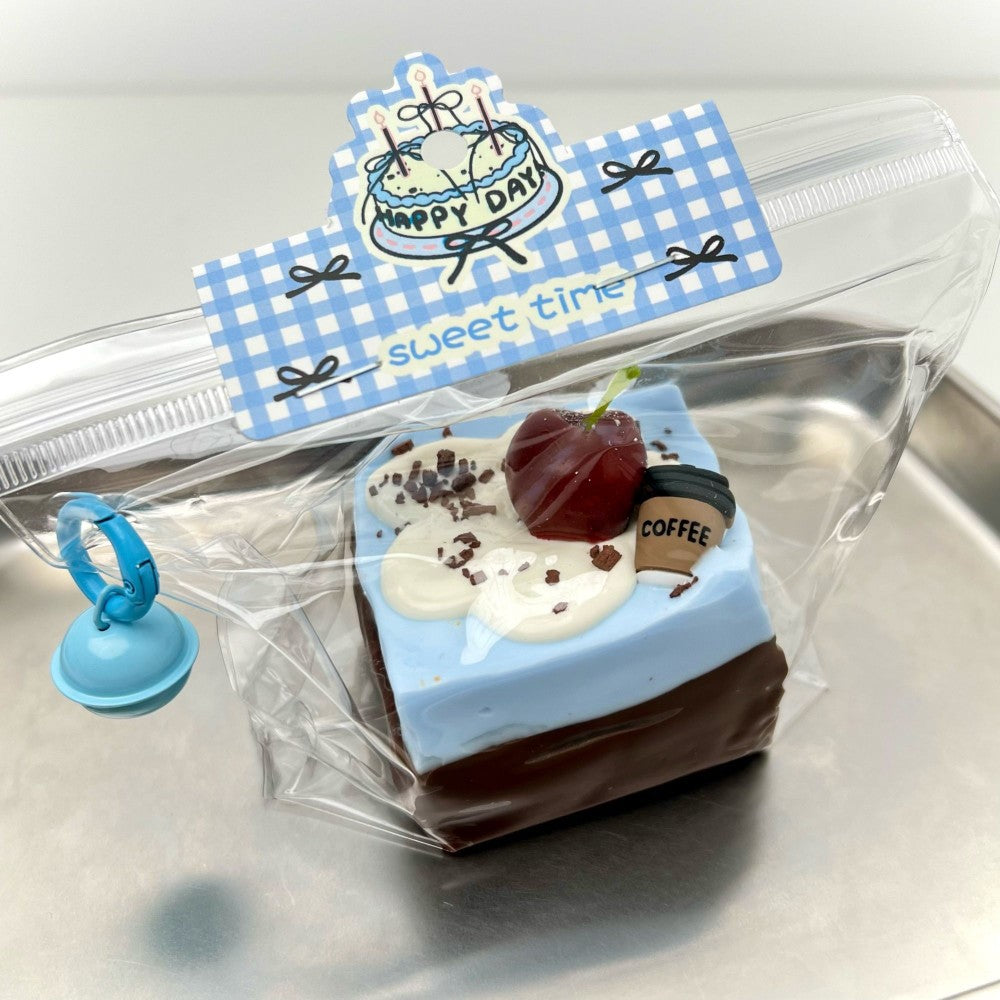 Cherry Brownie Cake Silicone Squishy