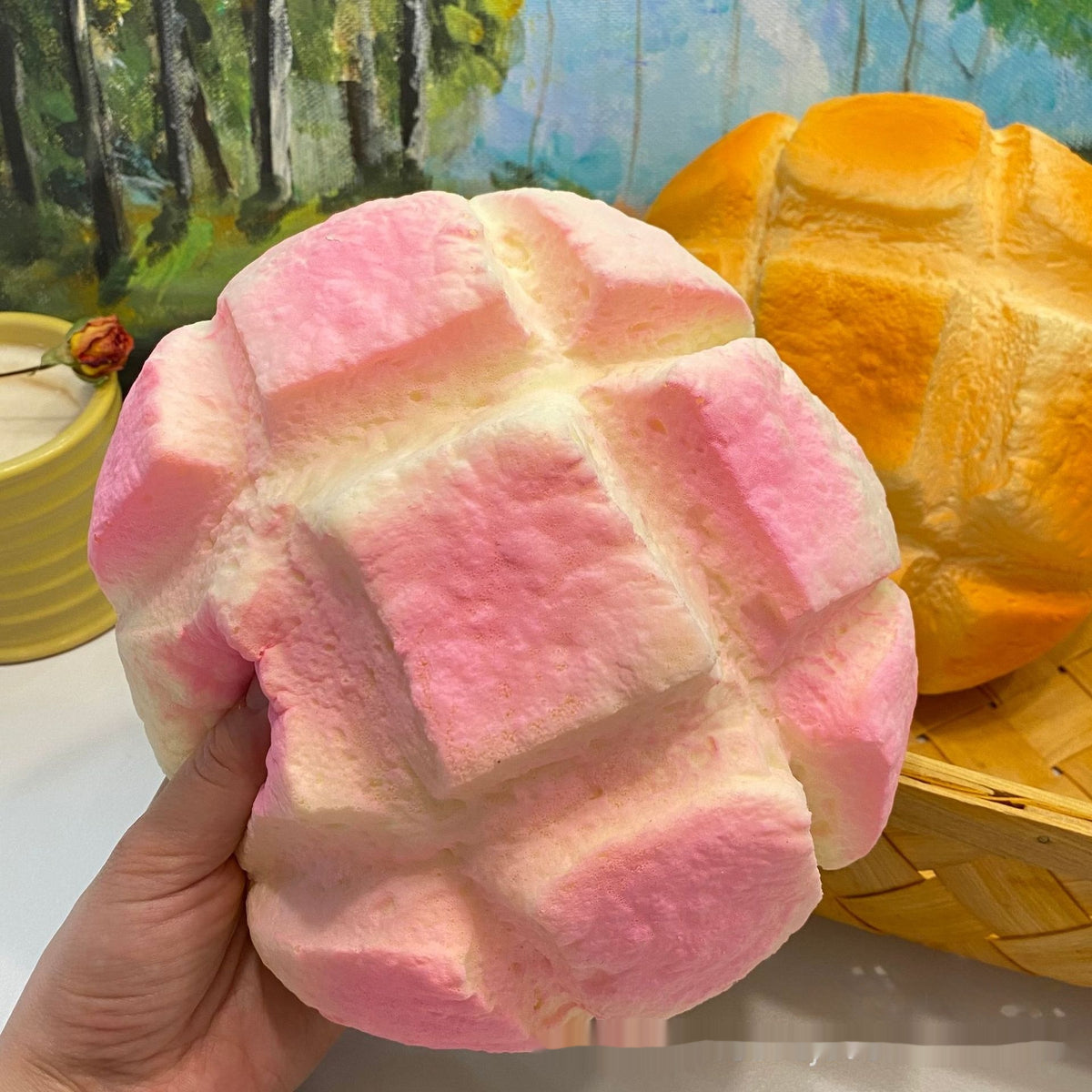 Giant Pineapple Bun Squishy – Super Soft Slow Rising Bread Toy