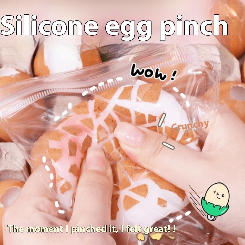 Egg Squishy – Realistic Egg & Quail Egg Squeeze Stress Relief Toy