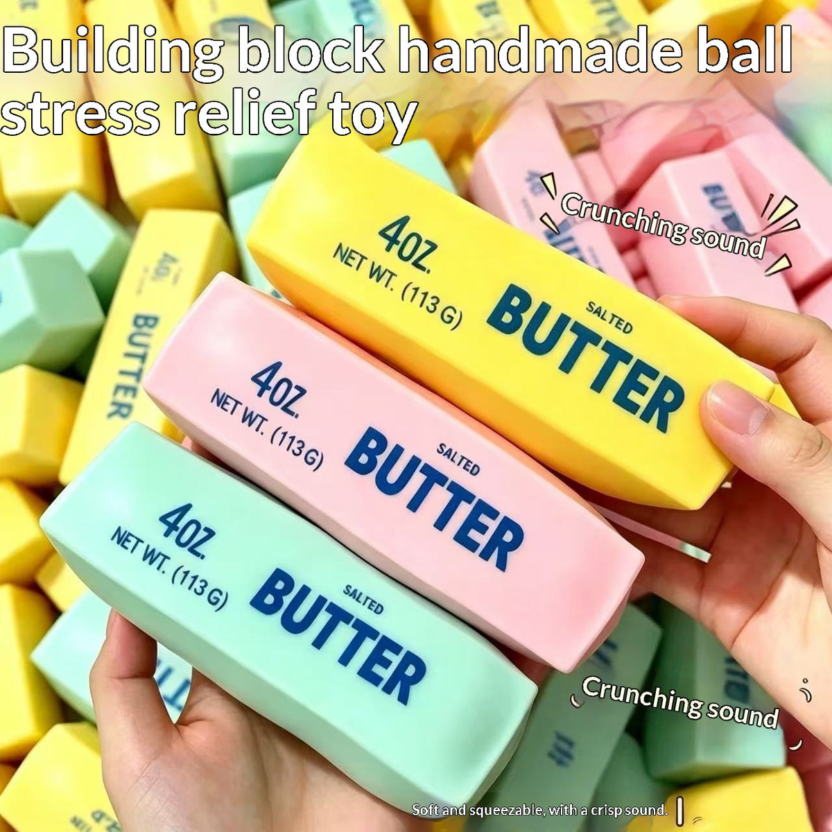 Crunchy Butter Squishy – Crisp Sound Stress Relief Toy